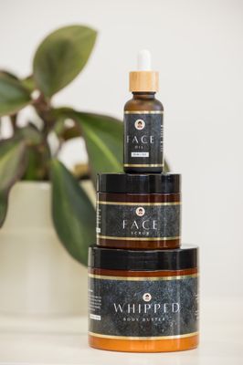 Whipped Body Butter, Face Scrab &amp; Face Oil