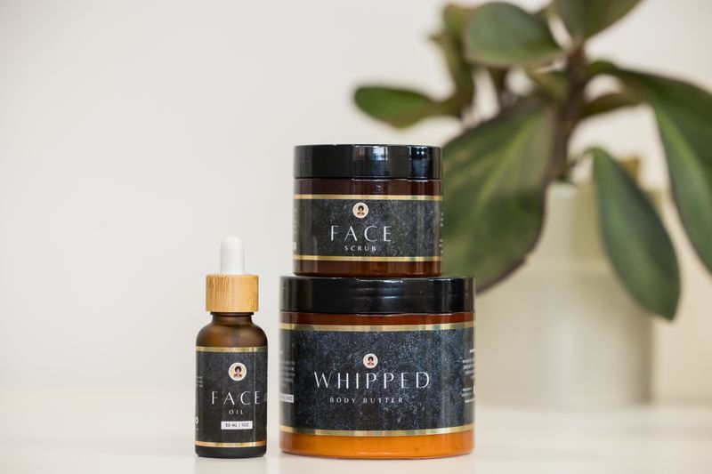 Golden natural glow set