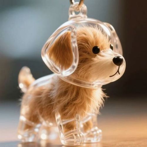 cute dog keyring toy