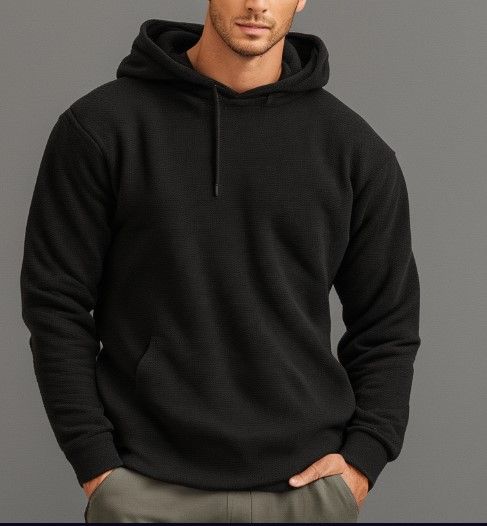 Adult Fleece Premium Hoodie Pullover Black ( 24 Pcs Box)