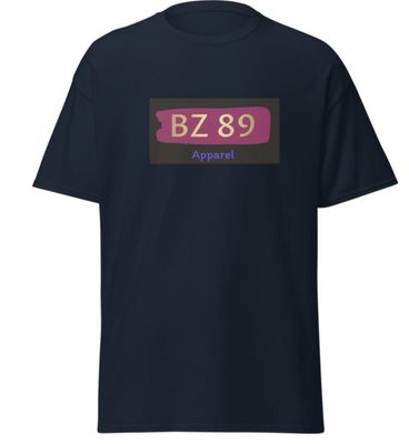 BZ-89 Printed Deluxe Short Sleeve Round Neck Jersey T Shirt NAVY
