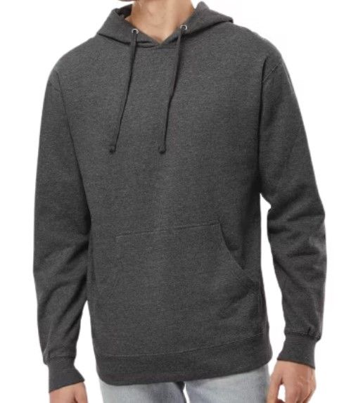 Adult Fleece Premium Hoodie Pullover CHARCOAL ( 24 Pcs Box), Size: XS