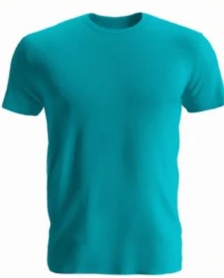 Deluxe Short Sleeve Round Neck Jersey T Shirt TEAL( 72 Pcs Box)