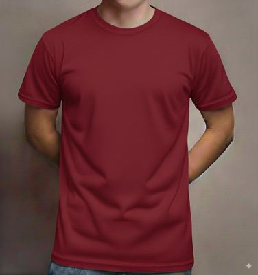 Deluxe Short Sleeve Round Neck Jersey T Shirt Cardinal ( 72 Pcs Box)