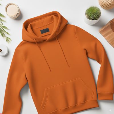 Adult Fleece Premium Hoodie Pullover Texas Orange/Rust ( 24 Pcs Box)