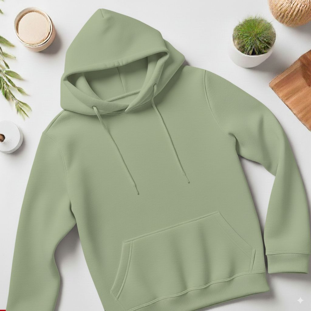 Adult Fleece Premium Hoodie Pullover Laurel Green ( 24 Pcs Box)