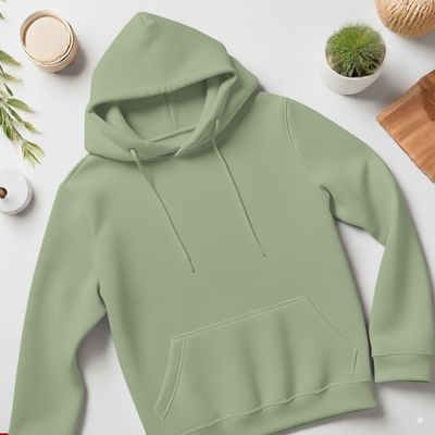 Adult Fleece Premium Hoodie Pullover Laurel Green ( 24 Pcs Box)