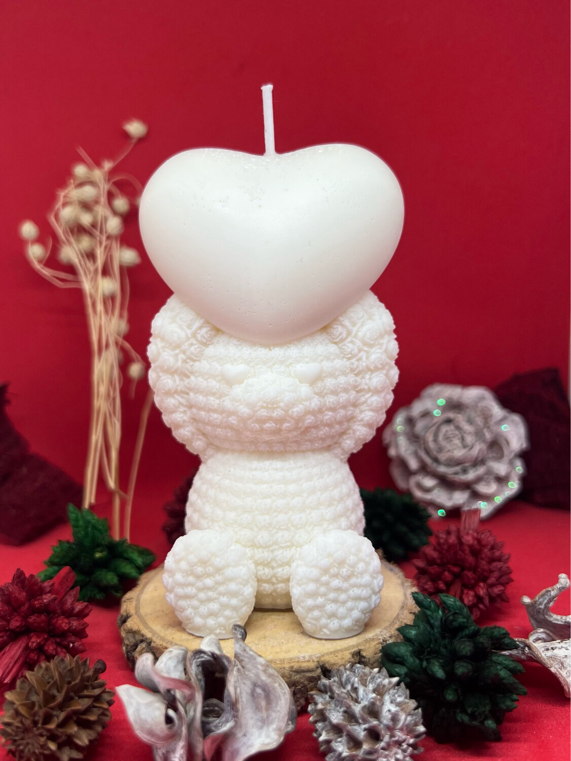 Bougie Nounours Cœur 🧸