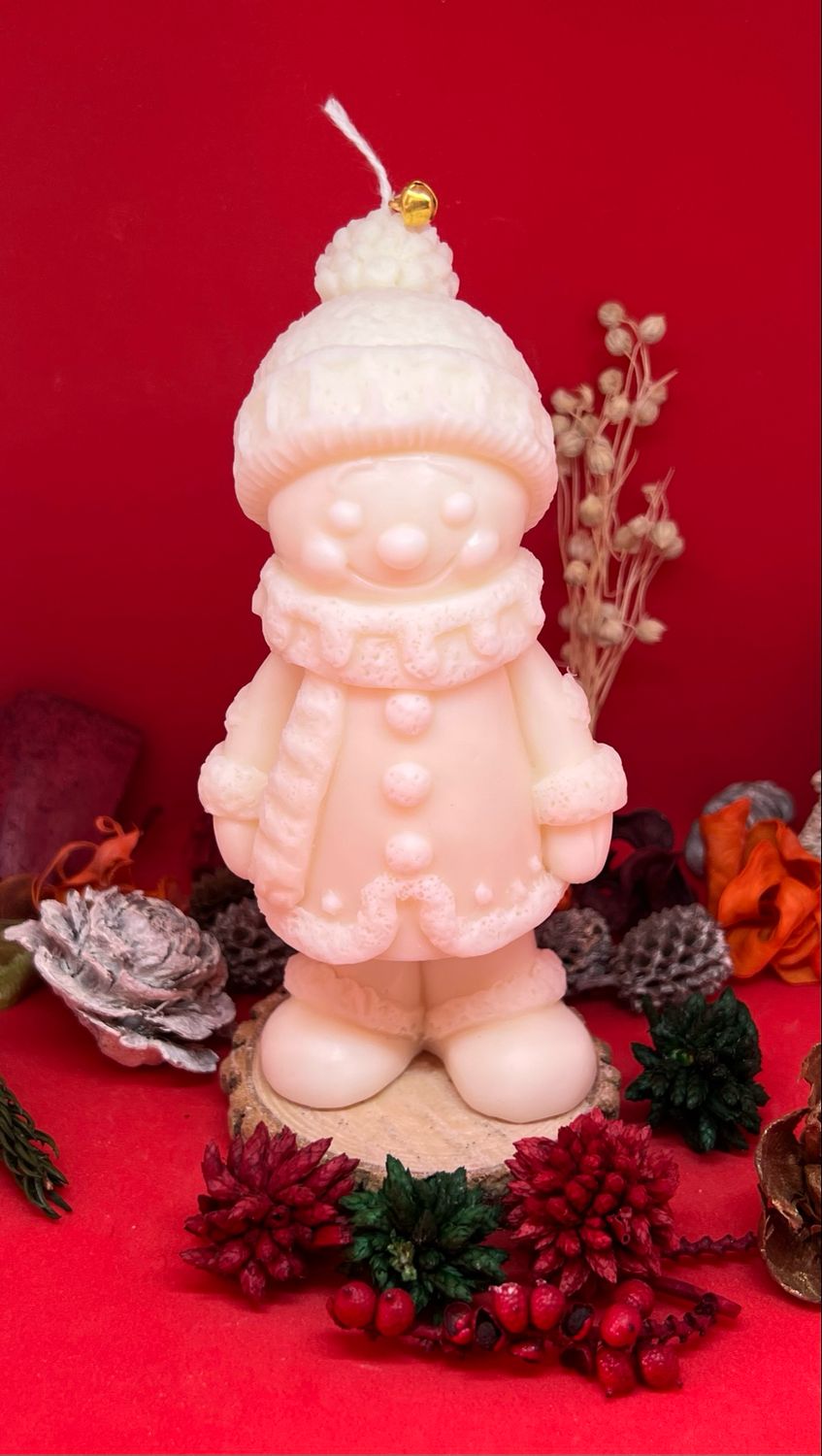 Bougie Bonhomme de neige ☃️