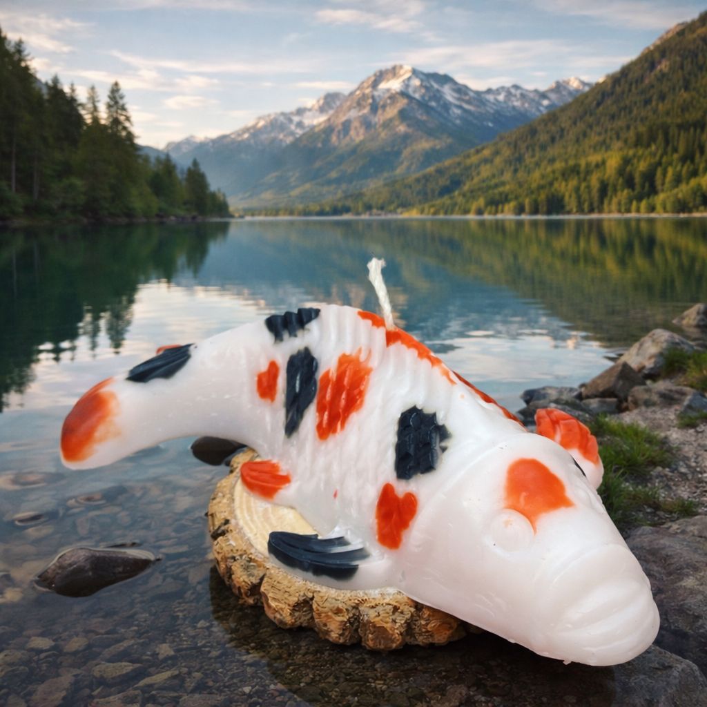 Bougie poisson Carpe Koï 🐟