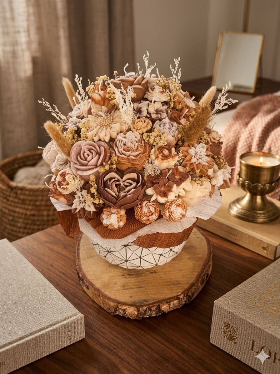 Bougie Bouquet de Fleurs 💐
