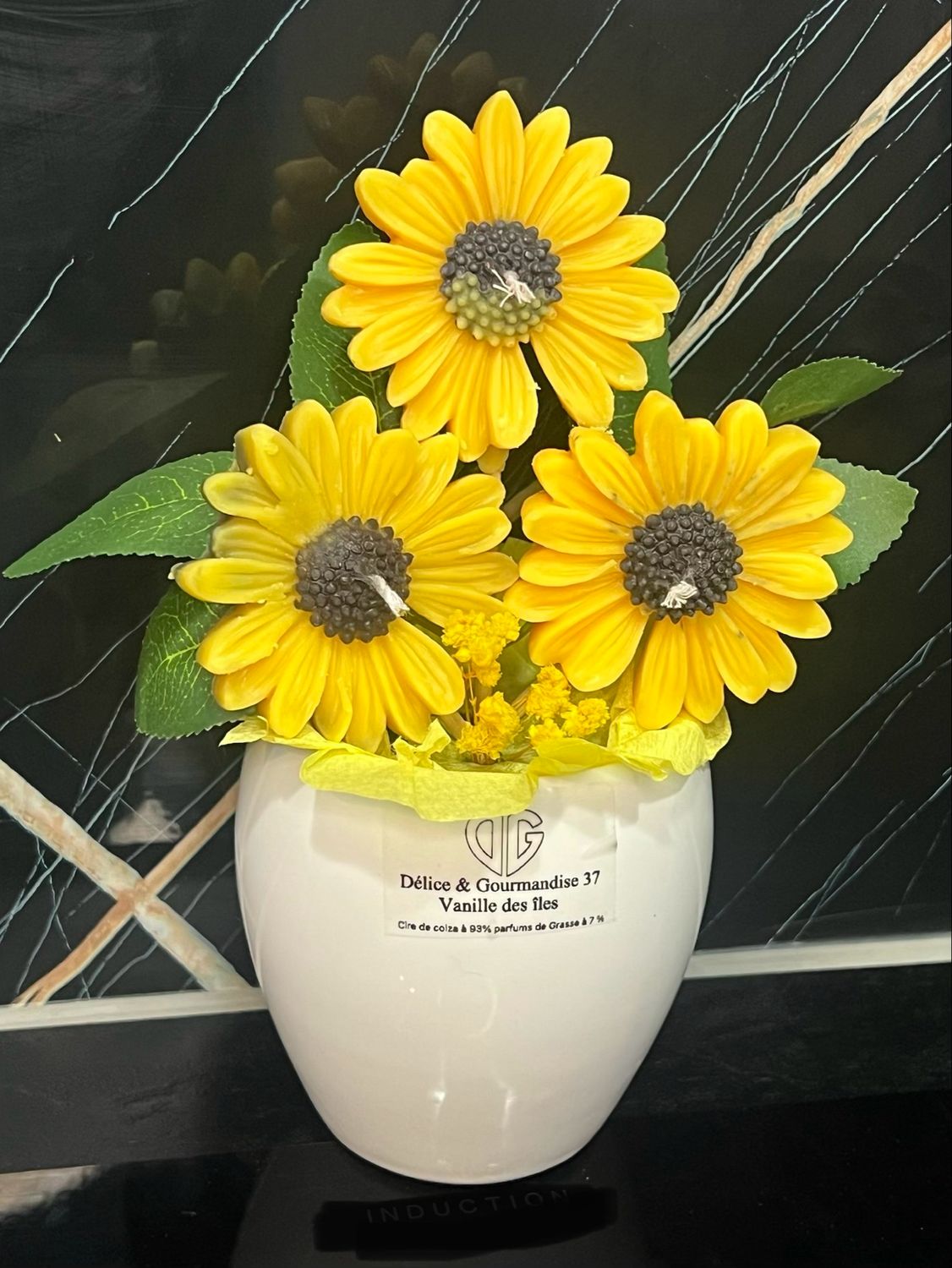 Bougie Bouquet tournesol 🌻