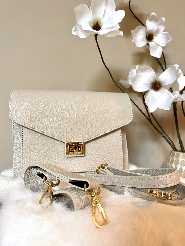 Beau Bag- Creme leather