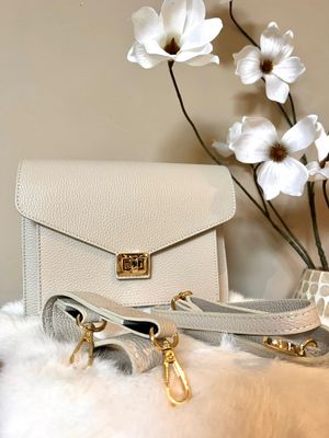 Beau Bag- Creme leather