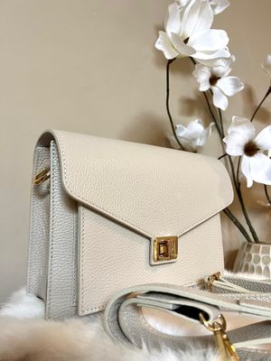 Beau Bag- Creme leather