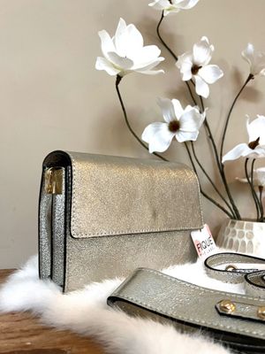 Alex bag- gold leather