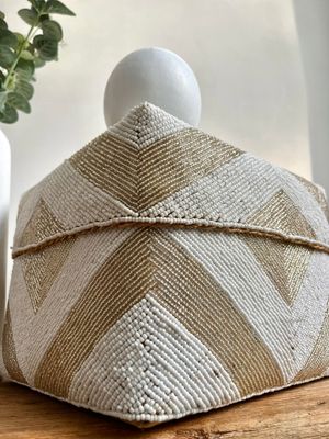 Offermand goud/wit