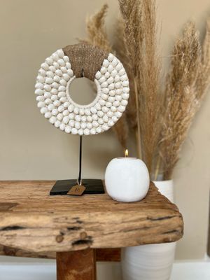 Schelpen ornament en touw