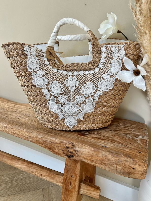Strandtas white