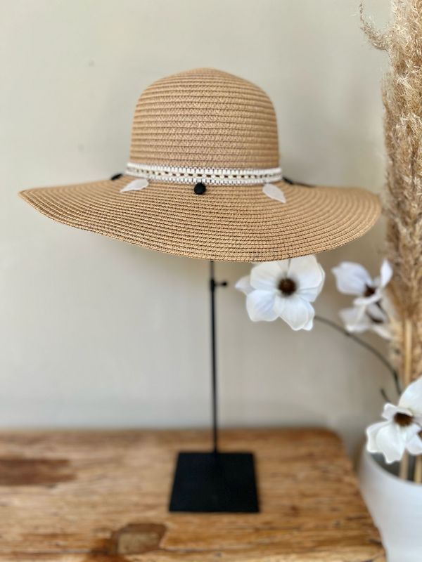Zomer hoed bruin