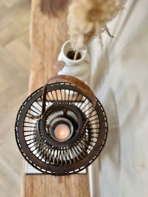 Windlicht Japandi rond