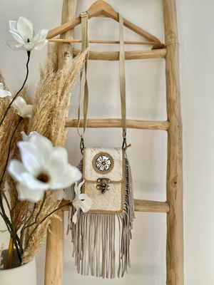 Boho tasje leder