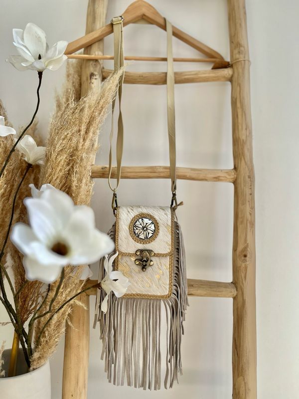 Boho tasje leder