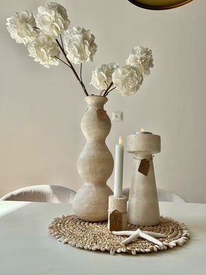 Kandelaar Travertine look