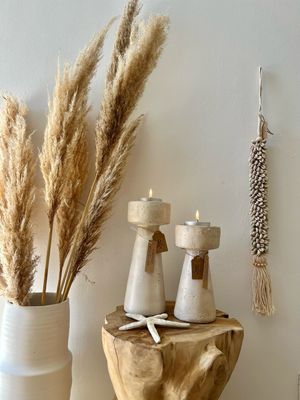 Kandelaar Travertine look S