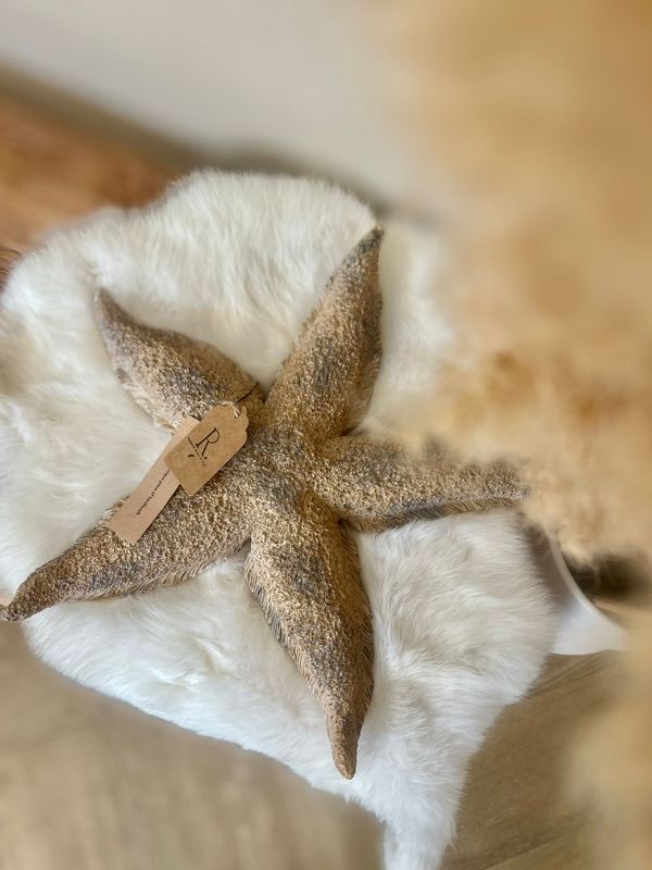 Beige/ gouden zeester