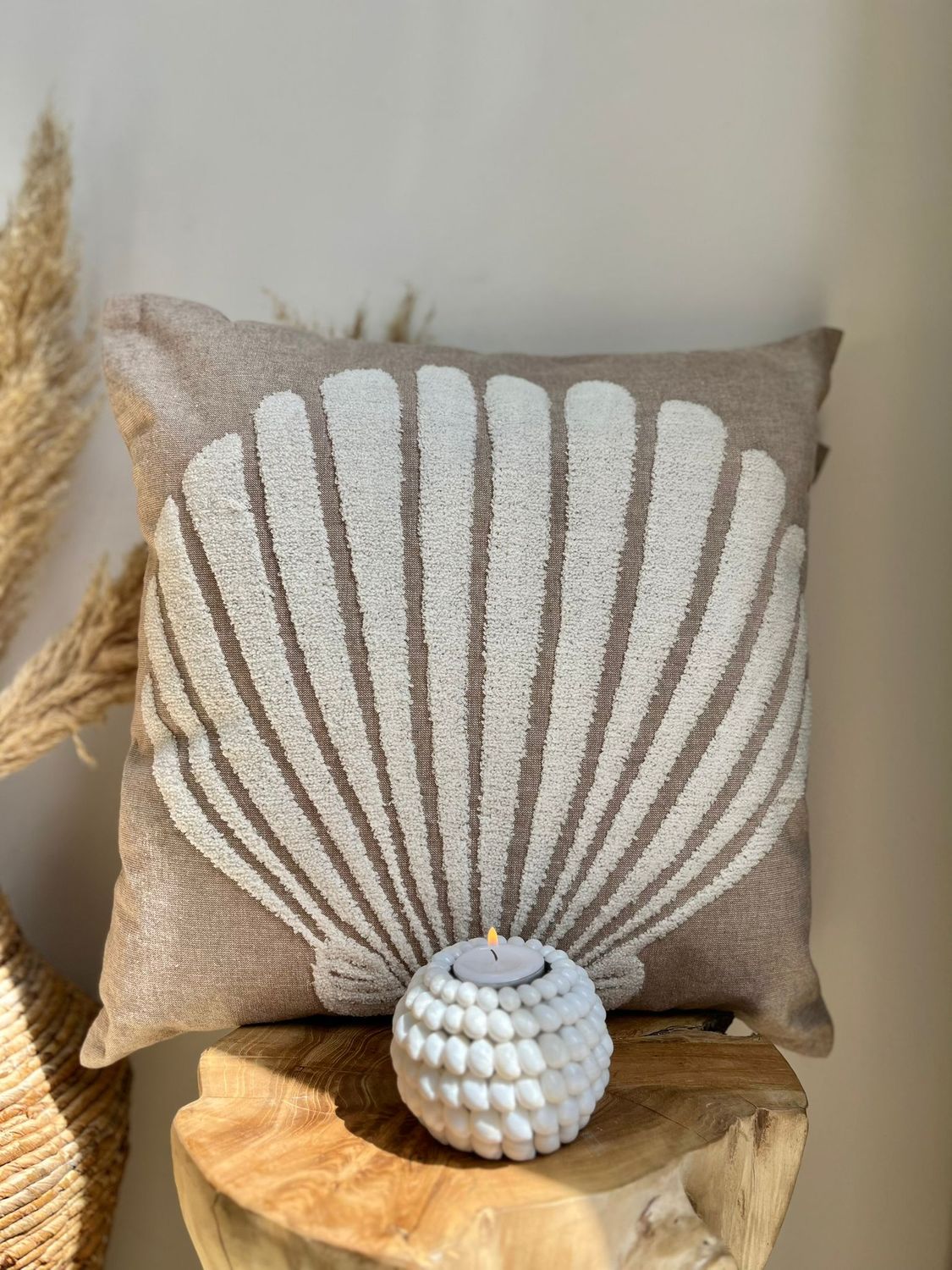 Kussen shell linnen