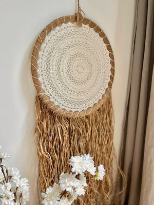 Zeegras/ macramé dromenvanger