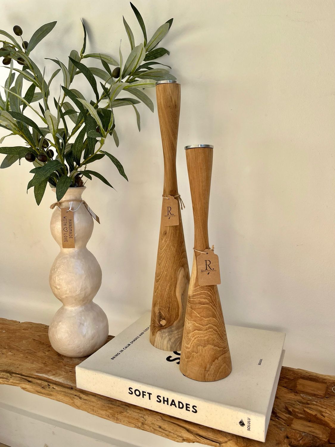Kandelaar hout hoog