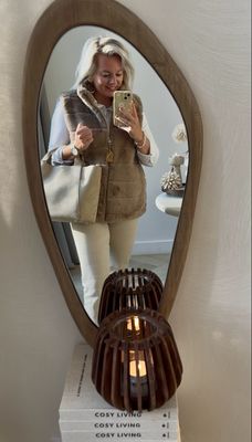 Vest bont taupe