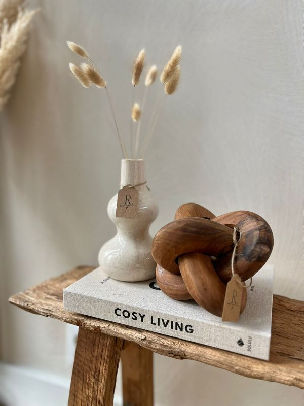 Ring ornament mango hout