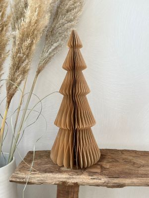 Papieren kerstboom bruin
