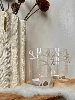 Rendier windlicht maat M