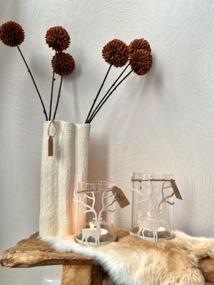 Rendier windlicht maat M