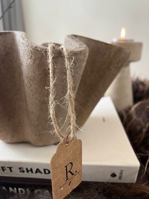 Organische schaal beige