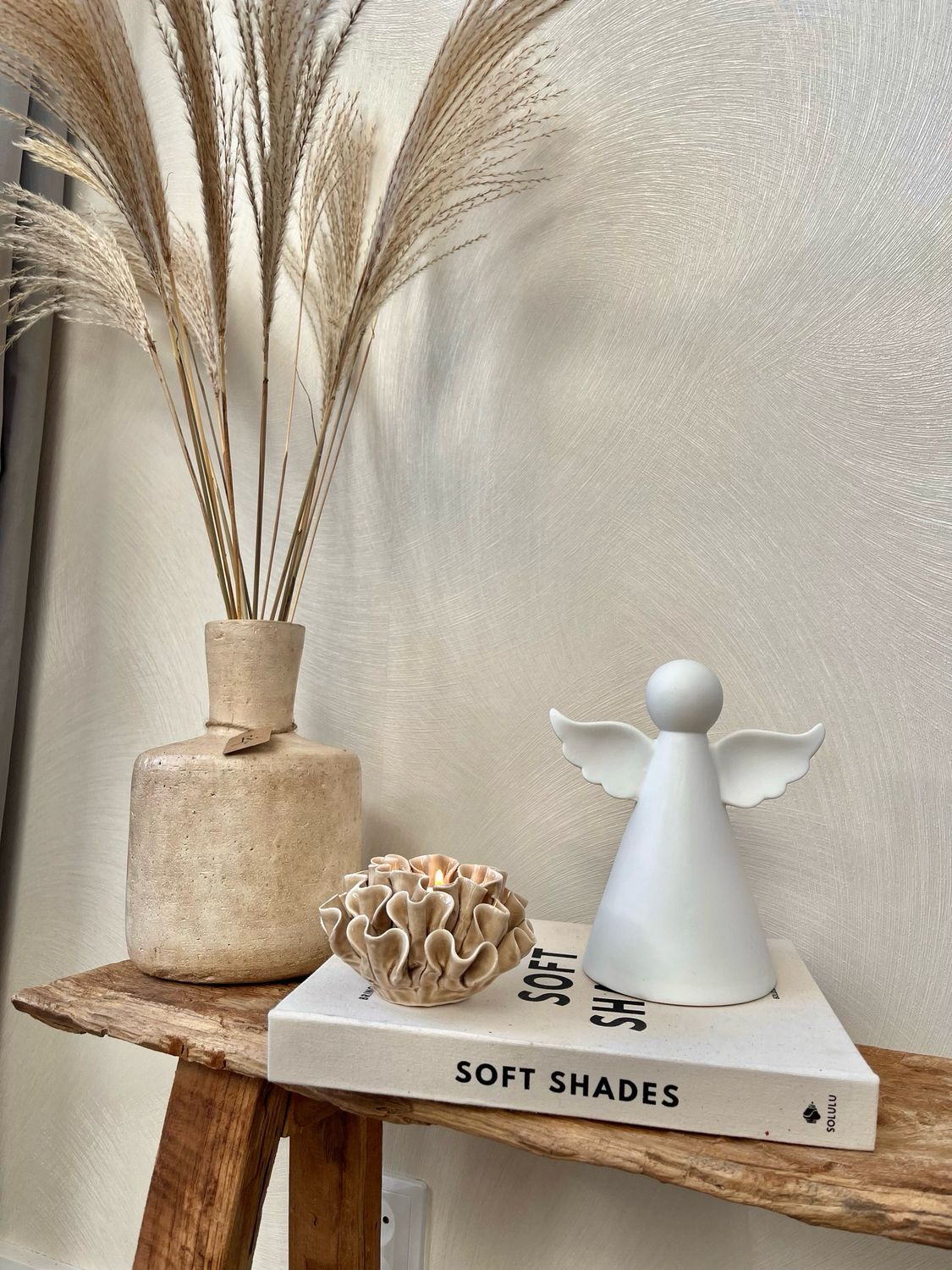 Engel wit met lichtje