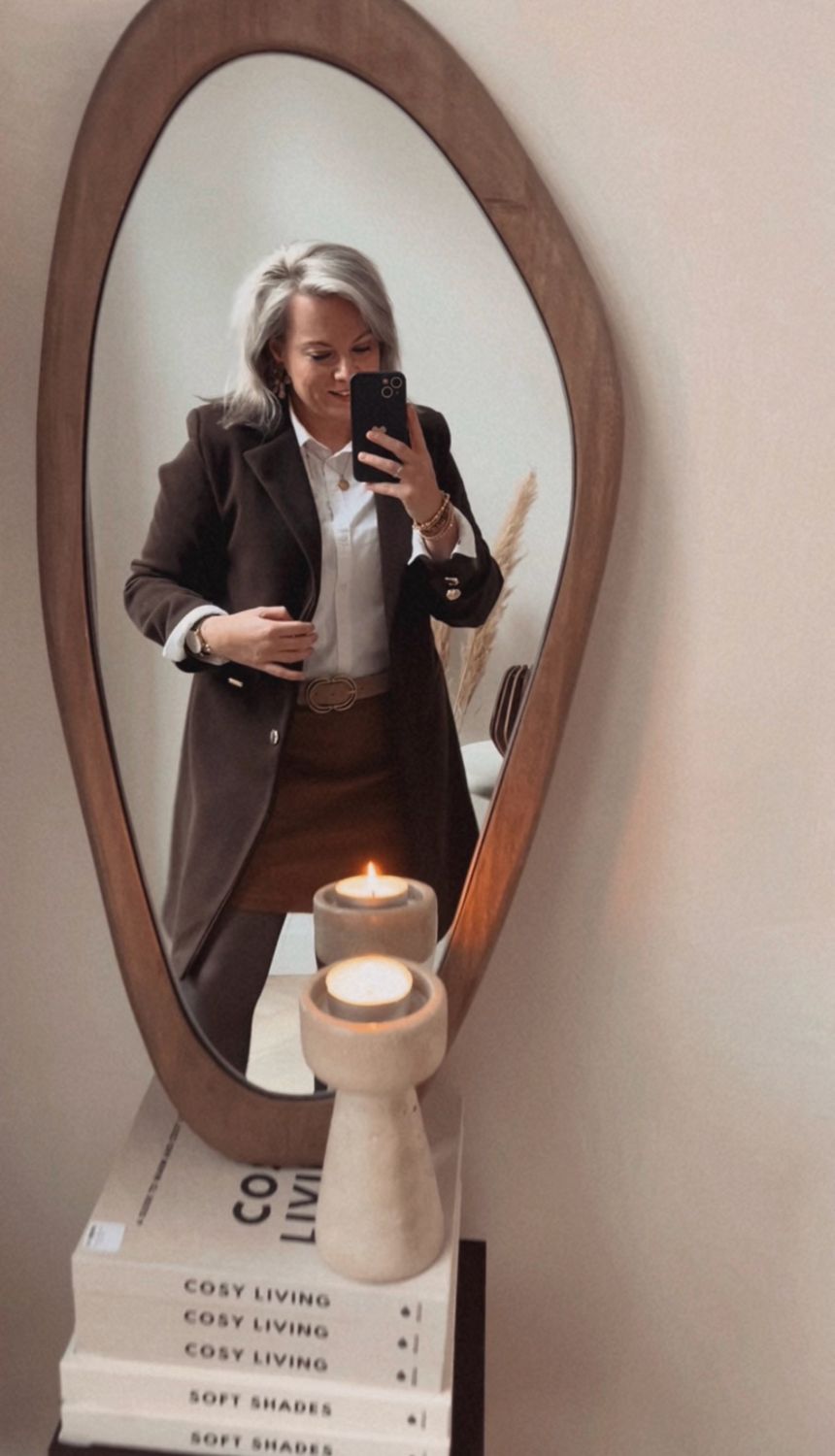 Chocolade bruine mantel jas