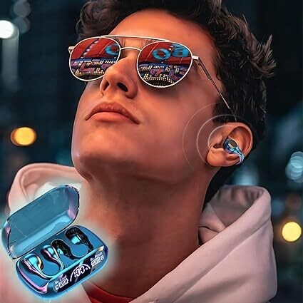 Bzdzmqm Ear Clip Wireless Earbuds Skeleton Conduction Headphones