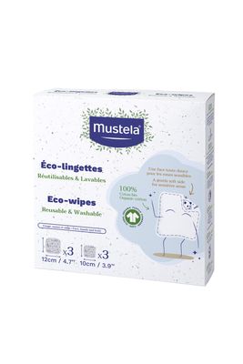 Mustela Eco-lingettes en coton Bio (6pcs)