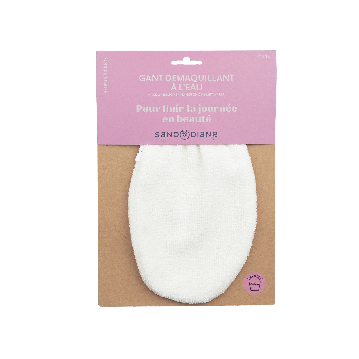 Sanodiane Gant démaquillant lavable