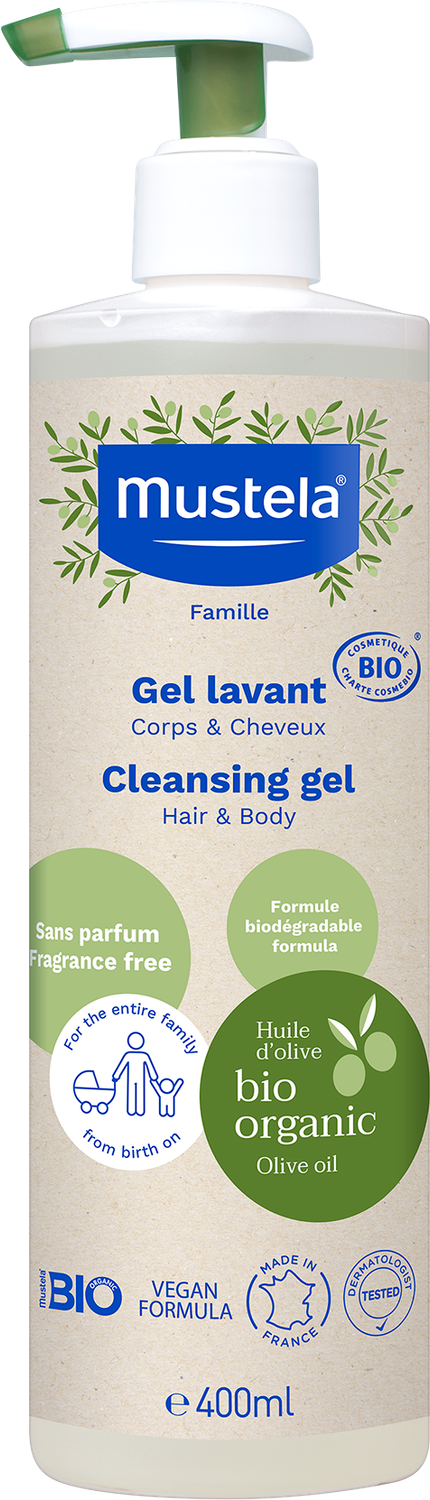 Mustela Gel lavant corps et cheveux Bio 400ml