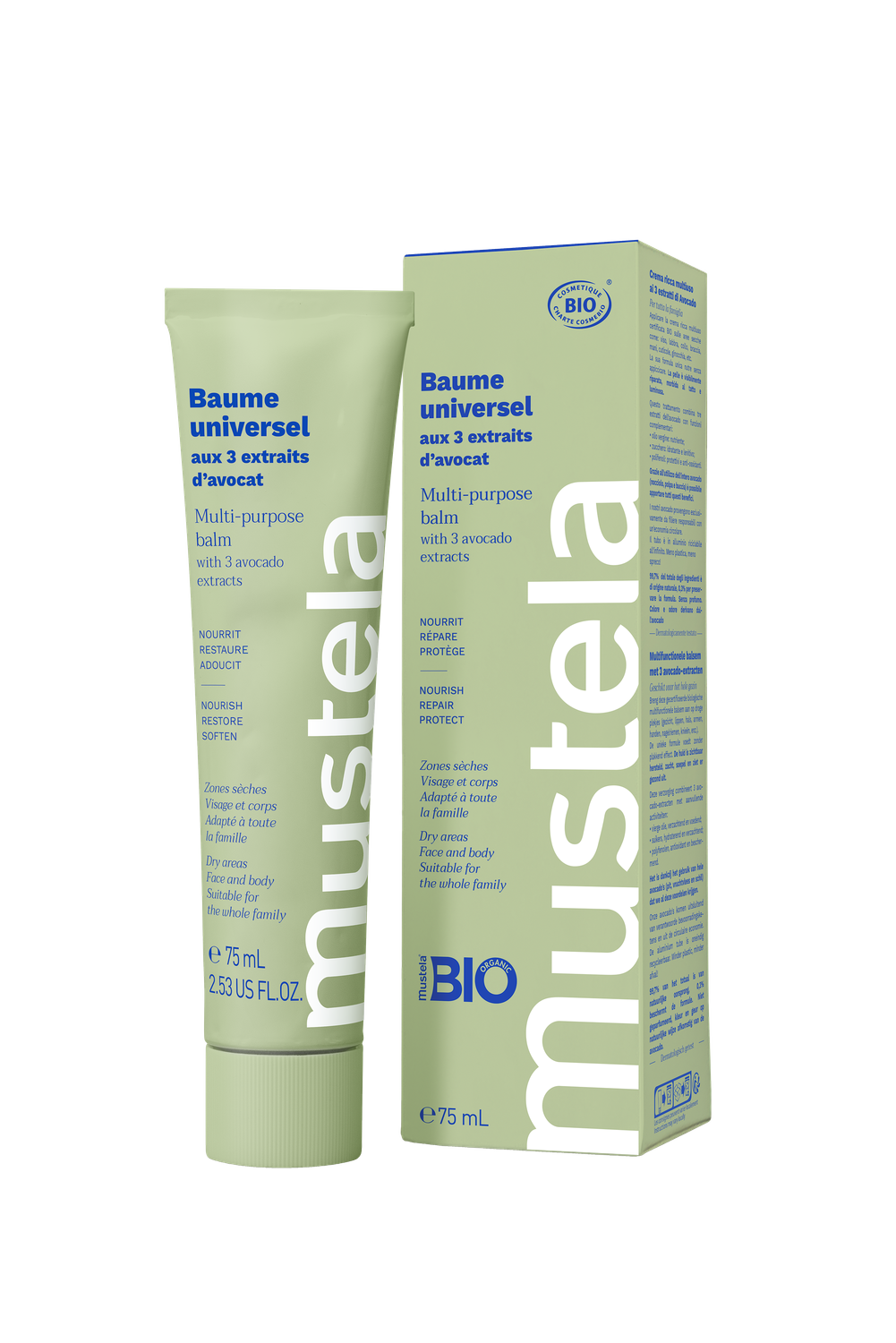 Mustela Baume universel aux 3 extraits d&#39;avocat Bio 75ml