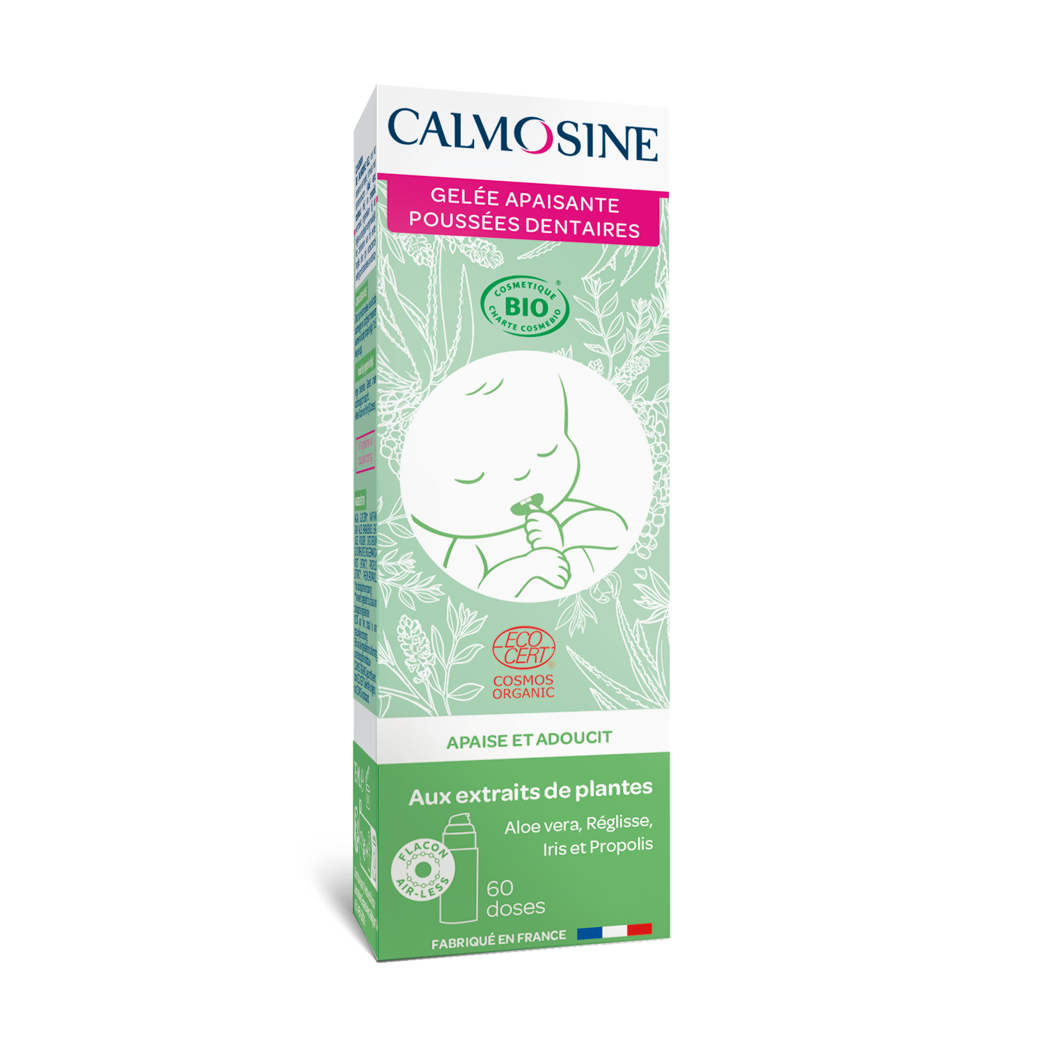 Calmosine Gelée Apaisante Poussées   Dentaires Bio 15ml (60 doses)