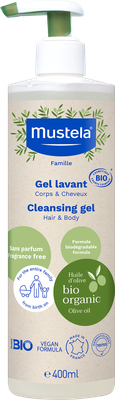 Mustela Gel lavant corps et cheveux Bio 400ml