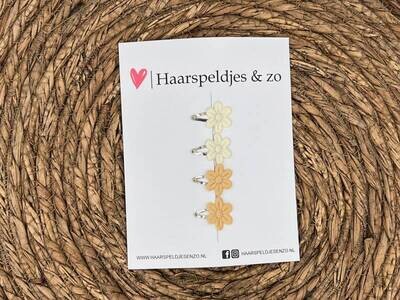 Baby haarspeldjes setje 40 - mini - 2cm groot - voor de eerste lokjes haar – bloemetjes