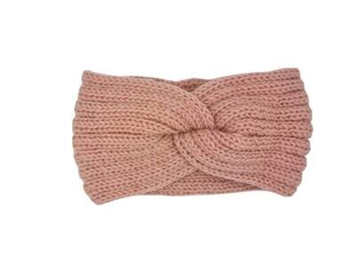 Hoofdband winter - dames - vrouwen - huidskleur - roze